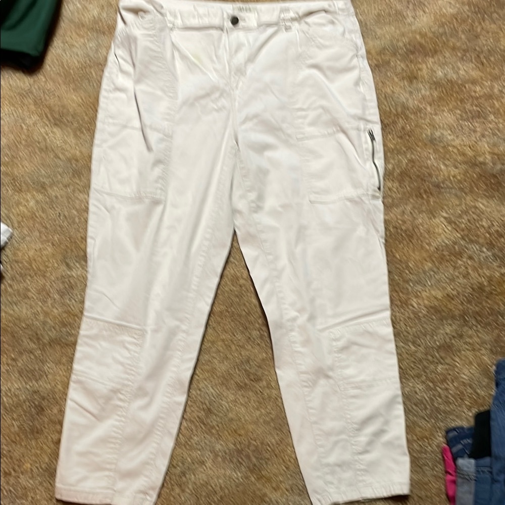 Style & Co. Women's Cream Ankle Pants size 14